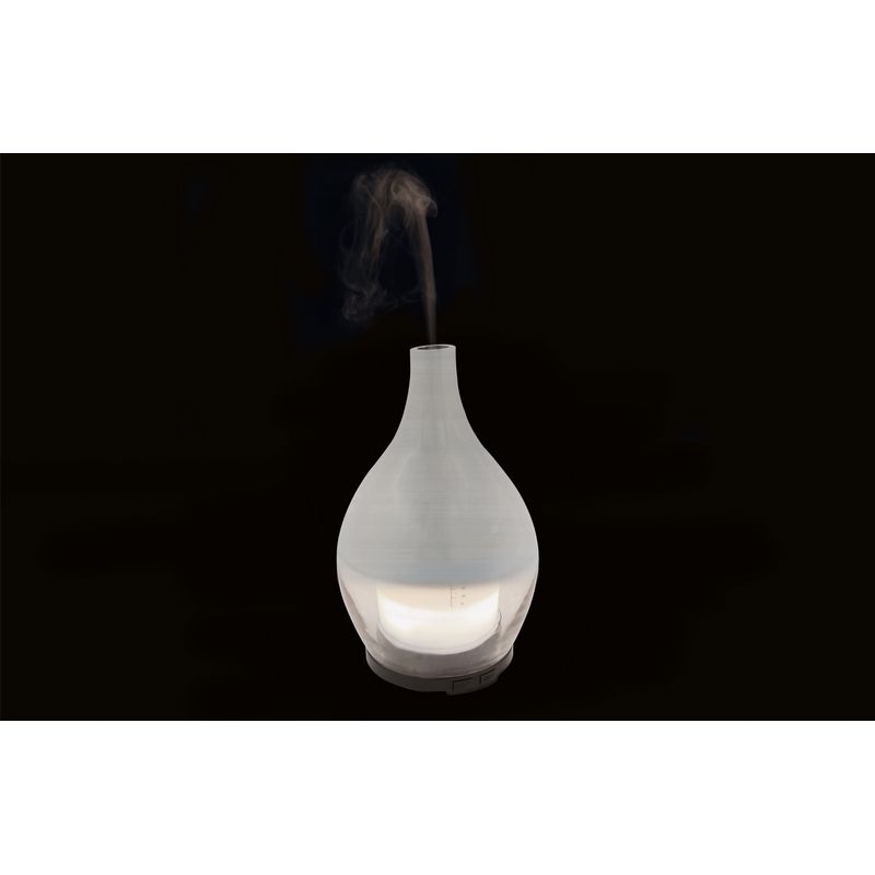 Casa si Gradina - Decoratiuni - Aromaterapie si lumanari - Difuzoare aromaterapie - Difuzor aromaterapie, electric cu led , Sticla, 100 ml, Argintiu - Infinity.ro
