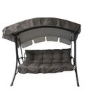Casa si Gradina - Gradina si terasa - Balansoare si hamace - Hamace si suporturi - Balansoar de gradina cu functie pat , Diego, 208x126x173 cm, structura otel, acoperis si perne incluse - Infinity.ro