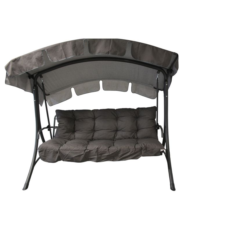Casa si Gradina - Gradina si terasa - Balansoare si hamace - Hamace si suporturi - Balansoar de gradina cu functie pat , Diego, 208x126x173 cm, structura otel, acoperis si perne incluse - Infinity.ro