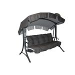 Casa si Gradina - Gradina si terasa - Balansoare si hamace - Hamace si suporturi - Balansoar de gradina cu functie pat , Diego, 208x126x173 cm, structura otel, acoperis si perne incluse - Infinity.ro