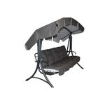Casa si Gradina - Gradina si terasa - Balansoare si hamace - Hamace si suporturi - Balansoar de gradina cu functie pat , Diego, 208x126x173 cm, structura otel, acoperis si perne incluse - Infinity.ro