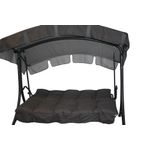 Casa si Gradina - Gradina si terasa - Balansoare si hamace - Hamace si suporturi - Balansoar de gradina cu functie pat , Diego, 208x126x173 cm, structura otel, acoperis si perne incluse - Infinity.ro