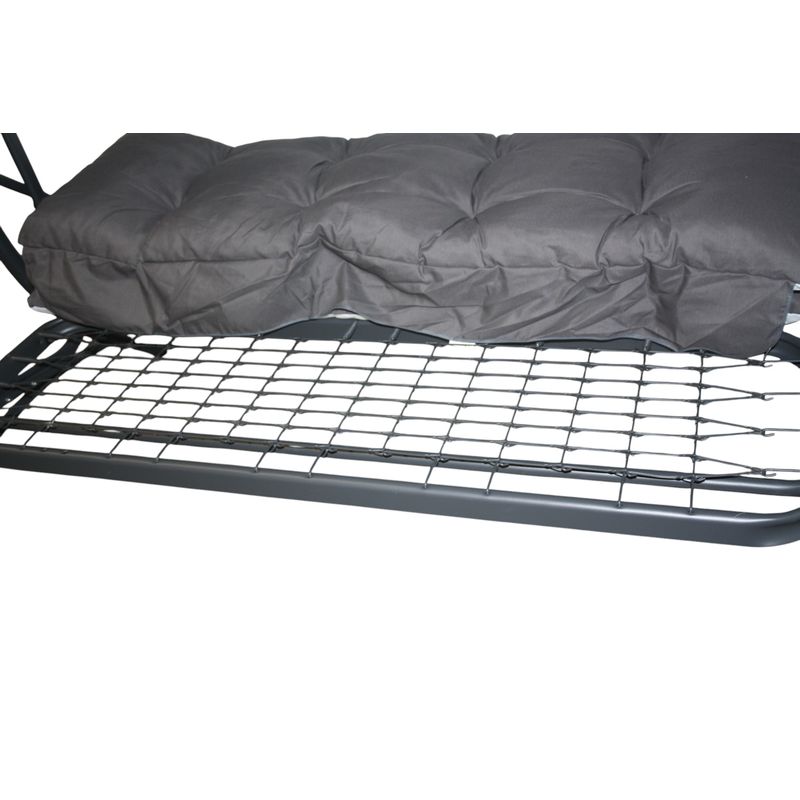 Casa si Gradina - Gradina si terasa - Balansoare si hamace - Hamace si suporturi - Balansoar de gradina cu functie pat , Diego, 208x126x173 cm, structura otel, acoperis si perne incluse - Infinity.ro