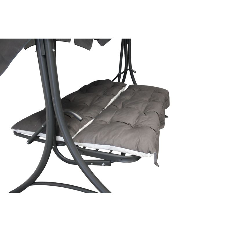 Casa si Gradina - Gradina si terasa - Balansoare si hamace - Hamace si suporturi - Balansoar de gradina cu functie pat , Diego, 208x126x173 cm, structura otel, acoperis si perne incluse - Infinity.ro
