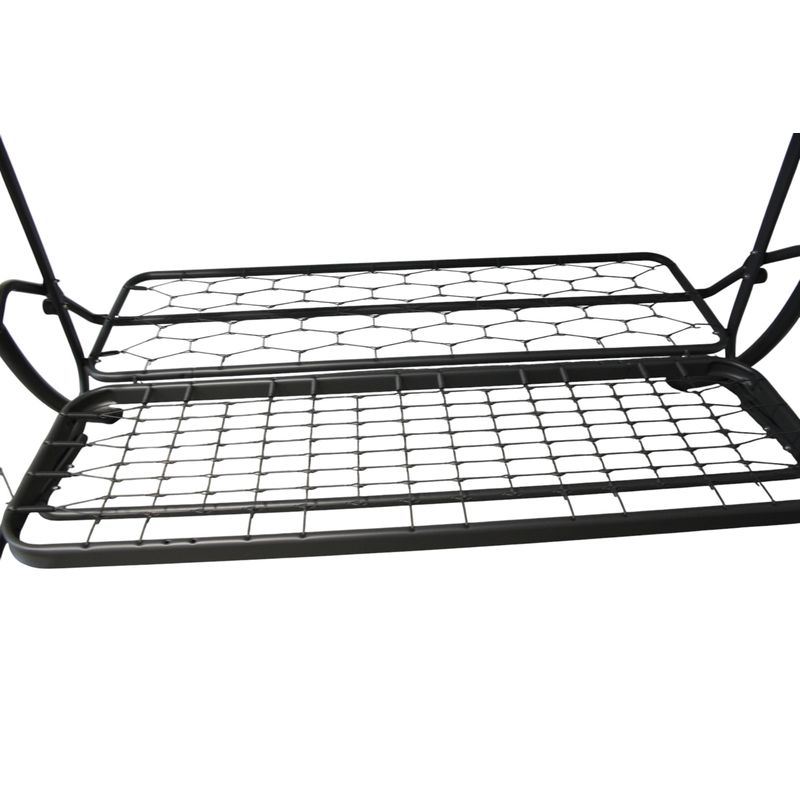 Casa si Gradina - Gradina si terasa - Balansoare si hamace - Hamace si suporturi - Balansoar de gradina cu functie pat , Diego, 208x126x173 cm, structura otel, acoperis si perne incluse - Infinity.ro