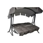 Casa si Gradina - Gradina si terasa - Balansoare si hamace - Hamace si suporturi - Balansoar de gradina cu functie pat , Diego, 208x126x173 cm, structura otel, acoperis si perne incluse - Infinity.ro