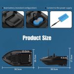 Sport si Outdoor - Sporturi acvatice - Pescuit - Echipament suplimentar pentru pescuit - Barca Plantat, Nadit si Momit iUni V805, 3500mAh, 1.5kg, 500m, 15km/h - Infinity.ro