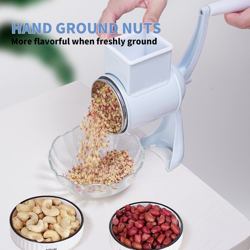 Casa si Gradina - Bucatarie si vesela - Ustensile bucatarie - Razatori si curatatoare - Set razatoare manuala cu prindere pe masa, 5 accesorii, pentru nuci, legume, branzeturi, razatoare multifunctionala - Infinity.ro