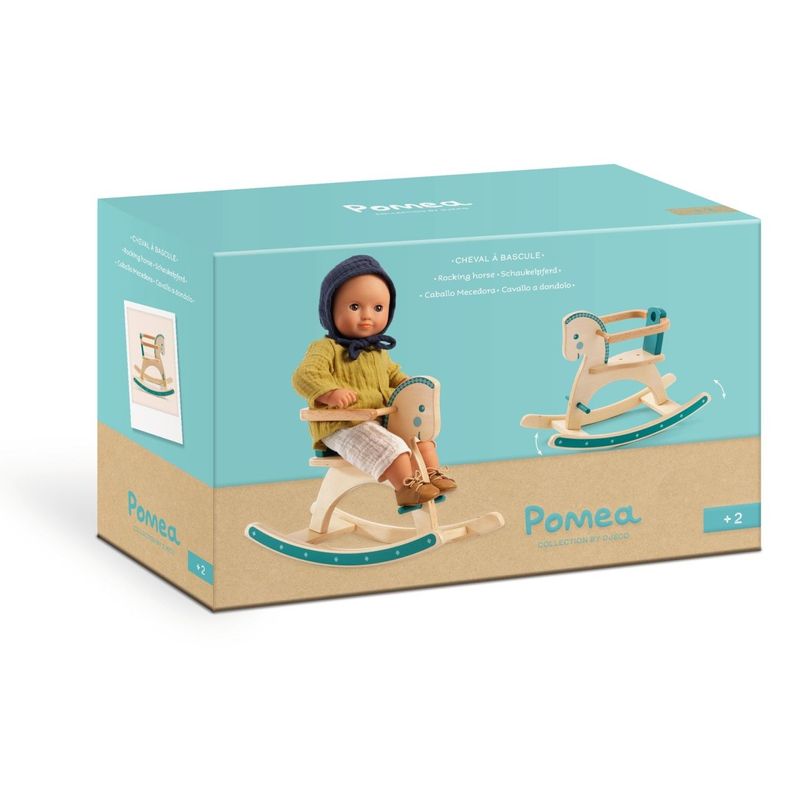 Jucarii, Copii si Bebe - Jucarii si jocuri - Papusi si accesorii - Casute de papusi si mobilier - Colectia Pomea, Calut balansoar pentru papusi, Djeco - Infinity.ro