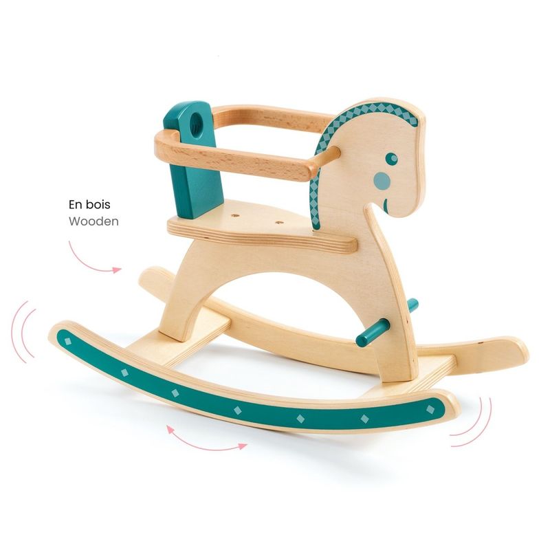 Jucarii, Copii si Bebe - Jucarii si jocuri - Papusi si accesorii - Casute de papusi si mobilier - Colectia Pomea, Calut balansoar pentru papusi, Djeco - Infinity.ro