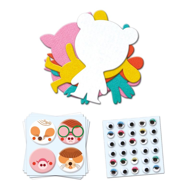 Jucarii, Copii si Bebe - Jucarii si jocuri - Jucarii & jocuri educative - Seturi de artizanat - Colaje cu fetru Iubesc animalele, Djeco - Infinity.ro
