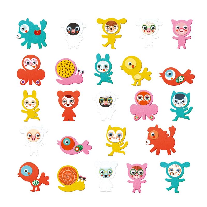 Jucarii, Copii si Bebe - Jucarii si jocuri - Jucarii & jocuri educative - Seturi de artizanat - Colaje cu fetru Iubesc animalele, Djeco - Infinity.ro