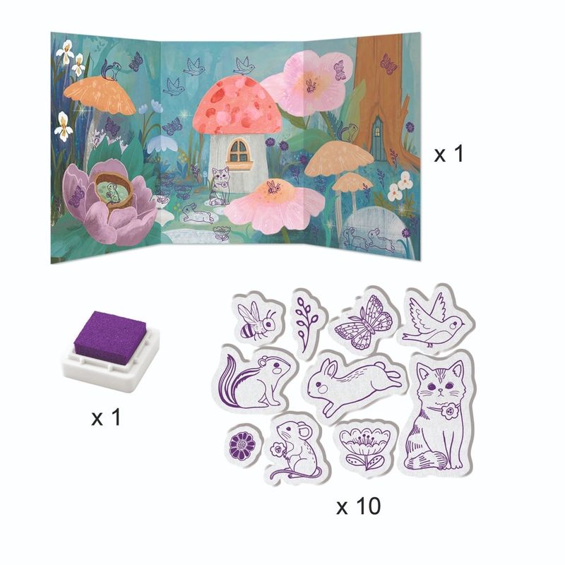 Jucarii, Copii si Bebe - Jucarii si jocuri - Jucarii & jocuri educative - Seturi de artizanat - Atelier creativ Animalute dragalase, Djeco - Infinity.ro