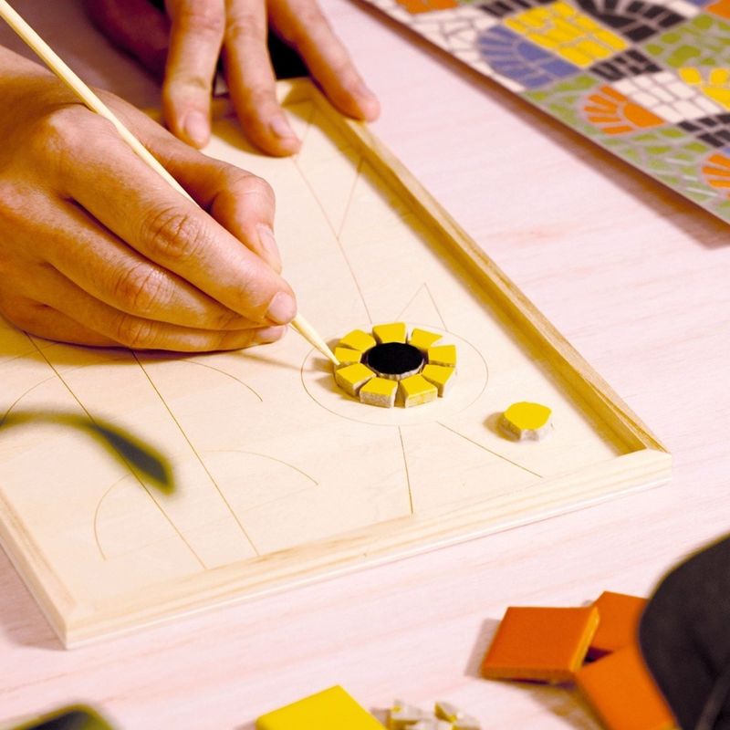 Jucarii, Copii si Bebe - Jucarii si jocuri - Jucarii & jocuri educative - Seturi de artizanat - Atelier creativ 73 pentru adulti Mozaic artistic, Djeco - Infinity.ro