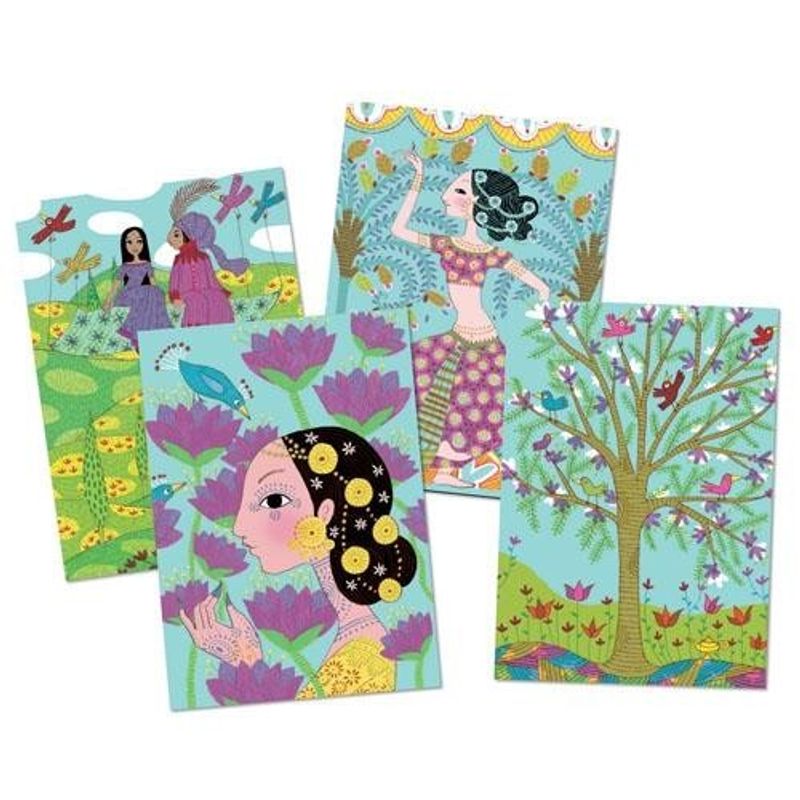 Jucarii, Copii si Bebe - Jucarii si jocuri - Jucarii & jocuri educative - Seturi pictura si desen - Atelier de desen Oriental, Djeco - Infinity.ro