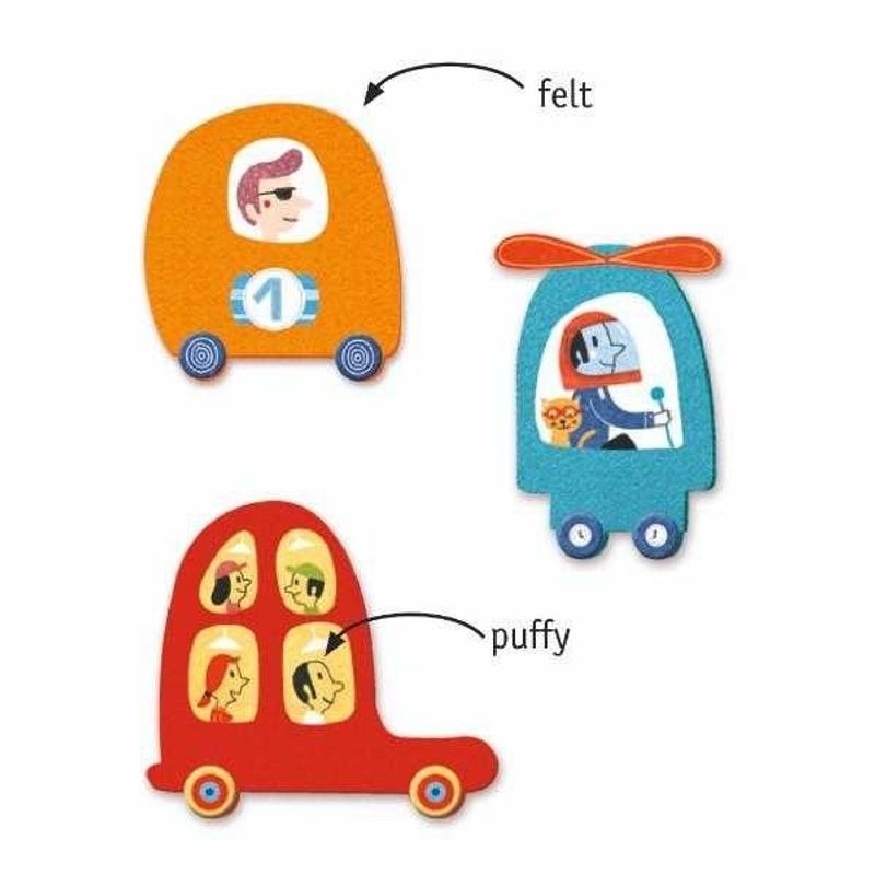 Jucarii, Copii si Bebe - Jucarii si jocuri - Jucarii & jocuri educative - Seturi de artizanat - Colaje cu fetru Iubesc masinile, Djeco - Infinity.ro