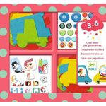 Jucarii, Copii si Bebe - Jucarii si jocuri - Jucarii & jocuri educative - Seturi de artizanat - Colaje cu fetru Iubesc masinile, Djeco - Infinity.ro