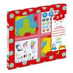 Jucarii, Copii si Bebe - Jucarii si jocuri - Jucarii & jocuri educative - Seturi de artizanat - Colaje cu fetru Iubesc masinile, Djeco - Infinity.ro