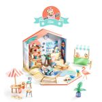 Jucarii, Copii si Bebe - Jucarii si jocuri - Jucarii & jocuri educative - Seturi de artizanat - Casuta miniaturala de asamblat si colorat Mia, Djeco - Infinity.ro