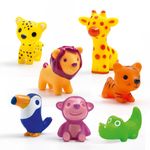Jucarii, Copii si Bebe - Jucarii si jocuri - Figurine - Animalute din silicon Troopo savana, Djeco - Infinity.ro