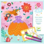 Jucarii, Copii si Bebe - Jucarii si jocuri - Jucarii & jocuri educative - Seturi pictura si desen - Atelier de desen Rochii frumoase, Djeco - Infinity.ro