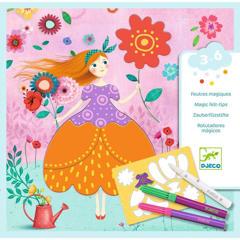 Jucarii, Copii si Bebe - Jucarii si jocuri - Jucarii & jocuri educative - Seturi pictura si desen - Atelier de desen Rochii frumoase, Djeco - Infinity.ro