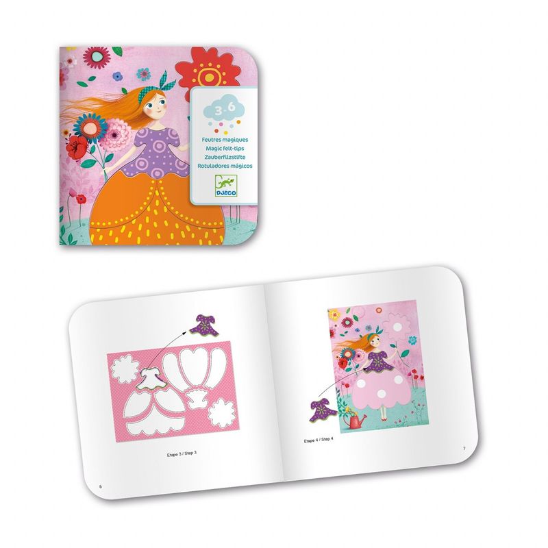 Jucarii, Copii si Bebe - Jucarii si jocuri - Jucarii & jocuri educative - Seturi pictura si desen - Atelier de desen Rochii frumoase, Djeco - Infinity.ro