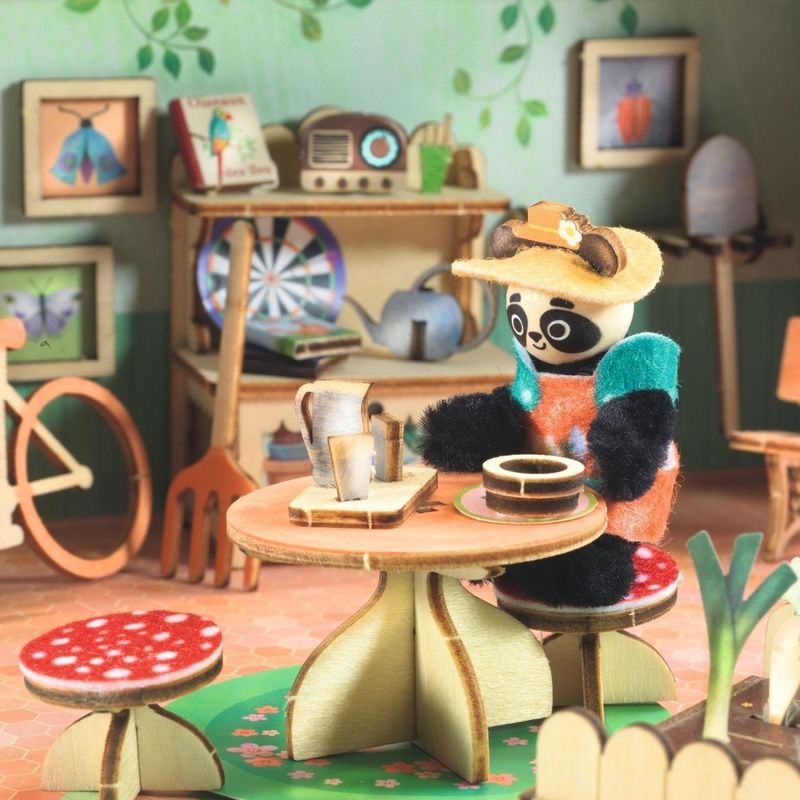 Jucarii, Copii si Bebe - Jucarii si jocuri - Jucarii & jocuri educative - Seturi de artizanat - Casuta miniaturala de asamblat si colorat Olive , Djeco - Infinity.ro