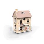 Jucarii, Copii si Bebe - Jucarii si jocuri - Papusi si accesorii - Casute de papusi si mobilier - Casa de papusi din lemn cu accesorii, Speedy Monkey - Infinity.ro