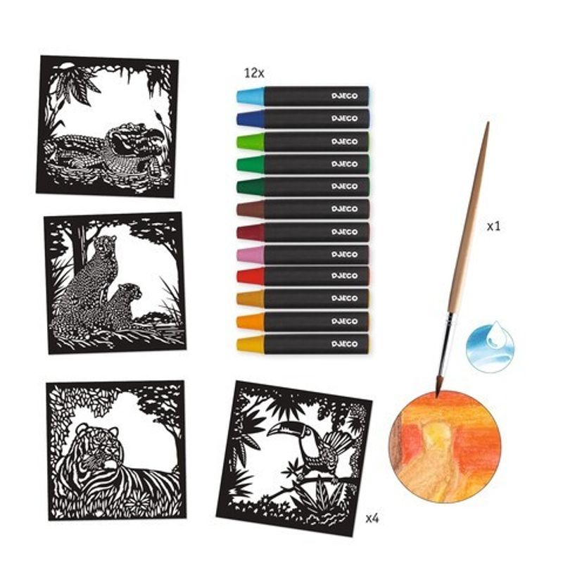 Jucarii, Copii si Bebe - Jucarii si jocuri - Jucarii & jocuri educative - Seturi de artizanat - Atelier creativ Lumina din fundal, Djeco - Infinity.ro