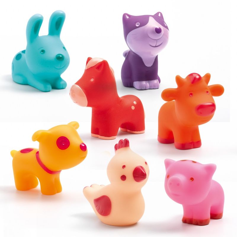 Jucarii, Copii si Bebe - Jucarii si jocuri - Figurine - Animalute din silicon Troopo farm, Djeco - Infinity.ro