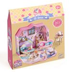 Jucarii, Copii si Bebe - Jucarii si jocuri - Jucarii & jocuri educative - Seturi de artizanat - Casuta miniaturala de asamblat si colorat Rosie, Djeco - Infinity.ro