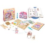 Jucarii, Copii si Bebe - Jucarii si jocuri - Jucarii & jocuri educative - Seturi de artizanat - Casuta miniaturala de asamblat si colorat Rosie, Djeco - Infinity.ro