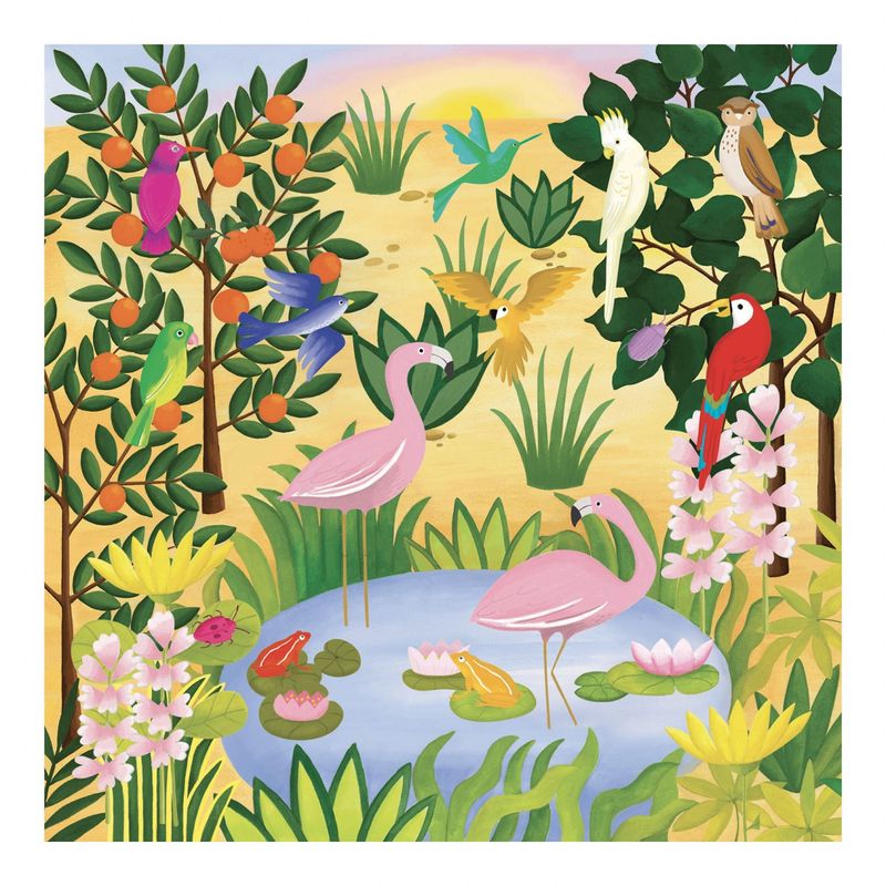 Jucarii, Copii si Bebe - Jucarii si jocuri - Jucarii & jocuri educative - Seturi de artizanat - Atelier de transfer Arta naiva Inspired by Le Douanier Rousseau, Djeco - Infinity.ro