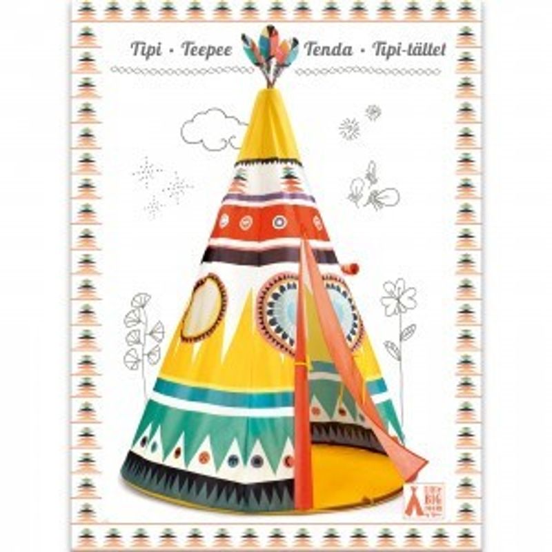 Jucarii, Copii si Bebe - Jucarii si jocuri - Jucarii de exterior - Casute si corturi copii - Cort Teepee, Djeco - Infinity.ro