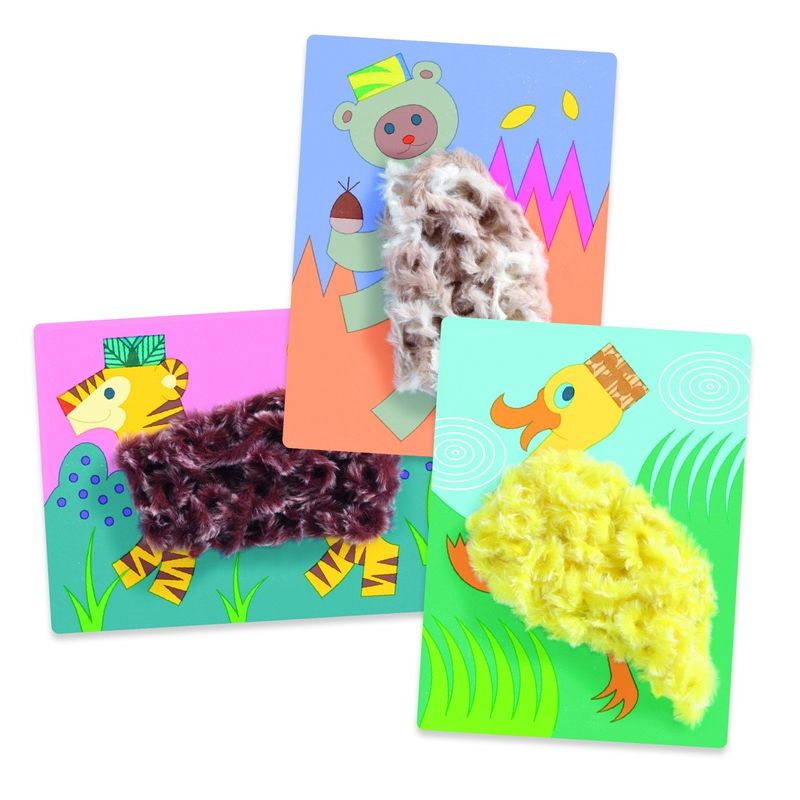 Jucarii, Copii si Bebe - Jucarii si jocuri - Jucarii & jocuri educative - Seturi de artizanat - Atelier creativ Animalute cu caciulite, Djeco - Infinity.ro