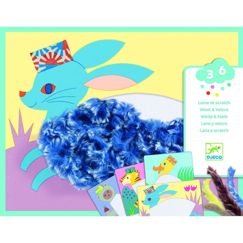 Jucarii, Copii si Bebe - Jucarii si jocuri - Jucarii & jocuri educative - Seturi de artizanat - Atelier creativ Animalute cu caciulite, Djeco - Infinity.ro
