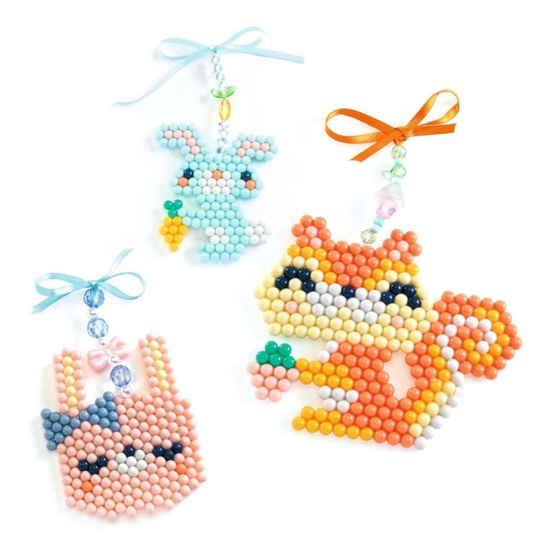 Jucarii, Copii si Bebe - Jucarii si jocuri - Jucarii & jocuri educative - Seturi de artizanat - Atelier creativ cu margele Animalute norocoase, Djeco - Infinity.ro