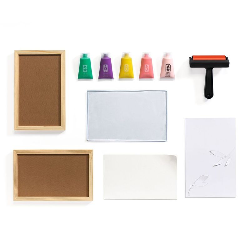 Jucarii, Copii si Bebe - Jucarii si jocuri - Jucarii & jocuri educative - Seturi de artizanat - Atelier creativ 46 pentru adulti Imprimare pe gel, Djeco - Infinity.ro
