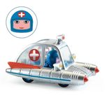 Jucarii, Copii si Bebe - Jucarii si jocuri - Vehicule si jucarii cu telecomanda - Masinute - Ambulanta spatiala, Colectia Crazy Motors, Djeco - Infinity.ro