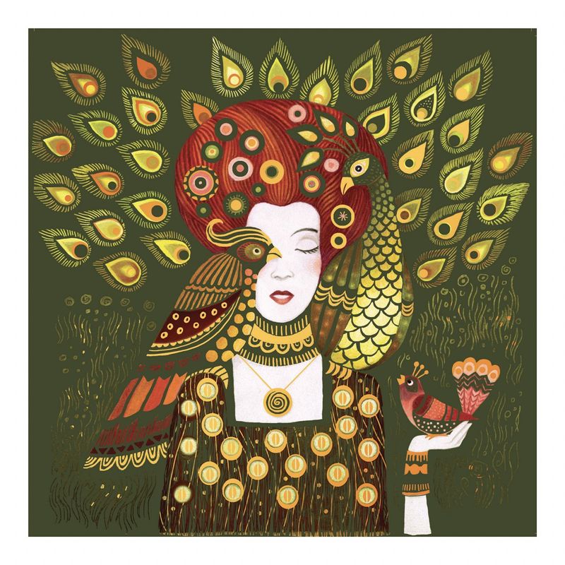 Jucarii, Copii si Bebe - Jucarii si jocuri - Jucarii & jocuri educative - Seturi de artizanat - Atelier de razuit Art Nouveau Inspired by Gustave Klimt, Djeco - Infinity.ro