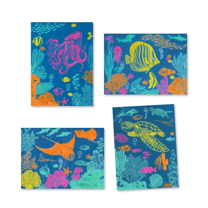 Jucarii, Copii si Bebe - Jucarii si jocuri - Jucarii & jocuri educative - Seturi de artizanat - Atelier creativ cianotipie Scene subacvatice, Djeco - Infinity.ro