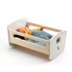 Jucarii, Copii si Bebe - Jucarii si jocuri - Papusi si accesorii - Casute de papusi si mobilier - Colectia Pomea, Patut balansoar pentru papusi, Djeco - Infinity.ro