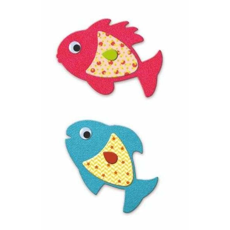 Jucarii, Copii si Bebe - Jucarii si jocuri - Jucarii & jocuri educative - Seturi de artizanat - Colaje cu fetru Iubesc pestii, Djeco - Infinity.ro