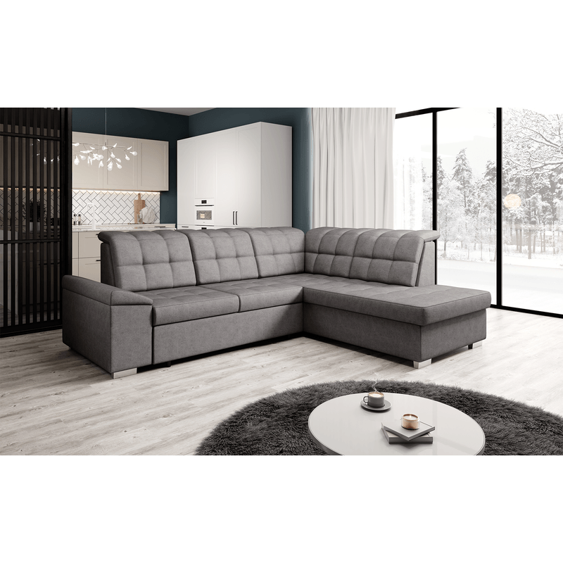 Casa si Gradina - Mobilier - Canapele si coltare - Canapele - Canapea extensibila, gri-maroniu, dreapta, OREO ROH - Infinity.ro