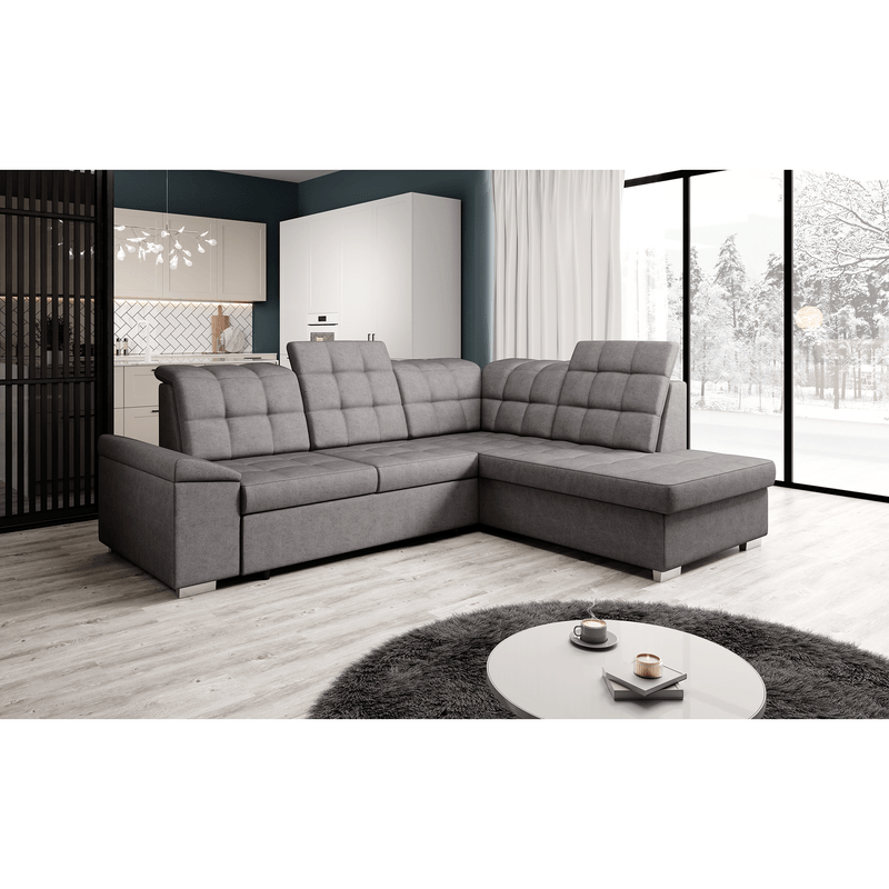 Casa si Gradina - Mobilier - Canapele si coltare - Canapele - Canapea extensibila, gri-maroniu, dreapta, OREO ROH - Infinity.ro
