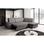 Casa si Gradina - Mobilier - Canapele si coltare - Canapele - Canapea extensibila, gri-maroniu, dreapta, OREO ROH - Infinity.ro