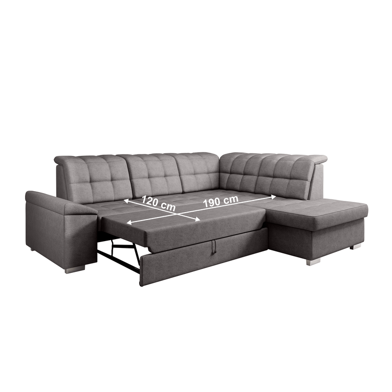 Casa si Gradina - Mobilier - Canapele si coltare - Canapele - Canapea extensibila, gri-maroniu, dreapta, OREO ROH - Infinity.ro