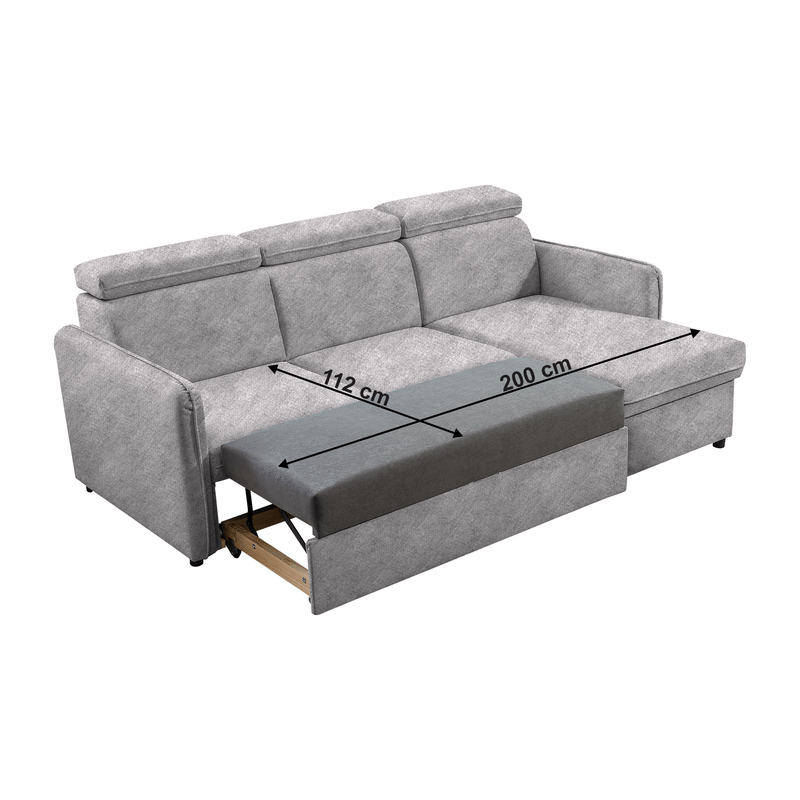 Casa si Gradina - Mobilier - Canapele si coltare - Canapele - Canapea extensibila, gri deschis, ALECHANDRO B ROH - Infinity.ro