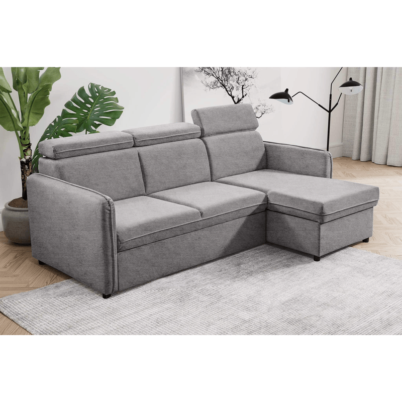 Casa si Gradina - Mobilier - Canapele si coltare - Canapele - Canapea extensibila, gri deschis, ALECHANDRO B ROH - Infinity.ro
